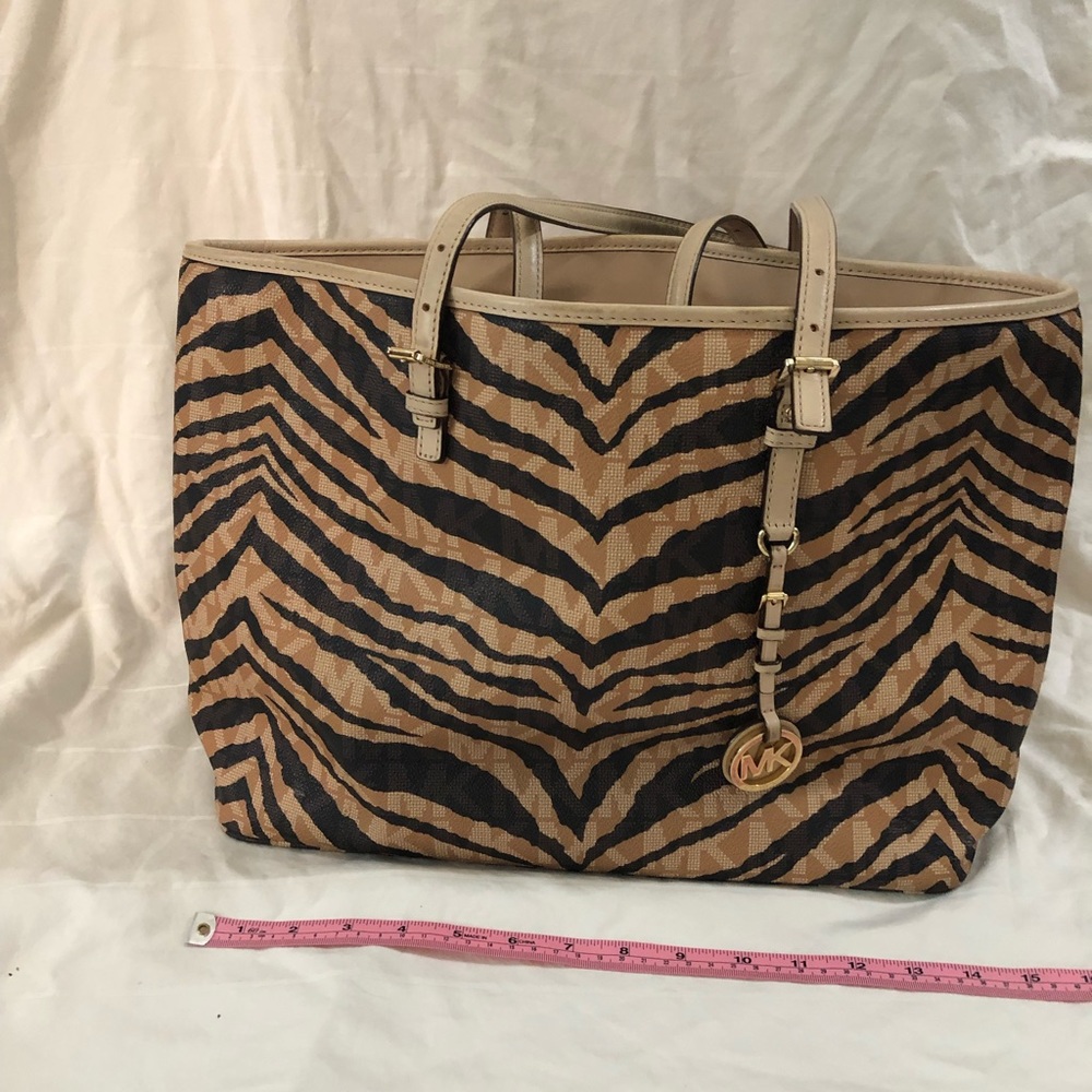 Michael Kors Zebra Striped Tote